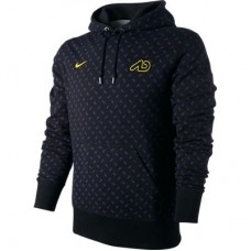 Толстовка мужская Nike 449891-473 HYBRID FLEECE AOP PO HOODY, тёмно-синяя